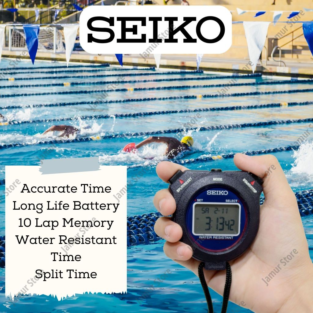 Pengukur Waktu Seiko S23589 / Stopwatch Seiko S23589P1 Asli