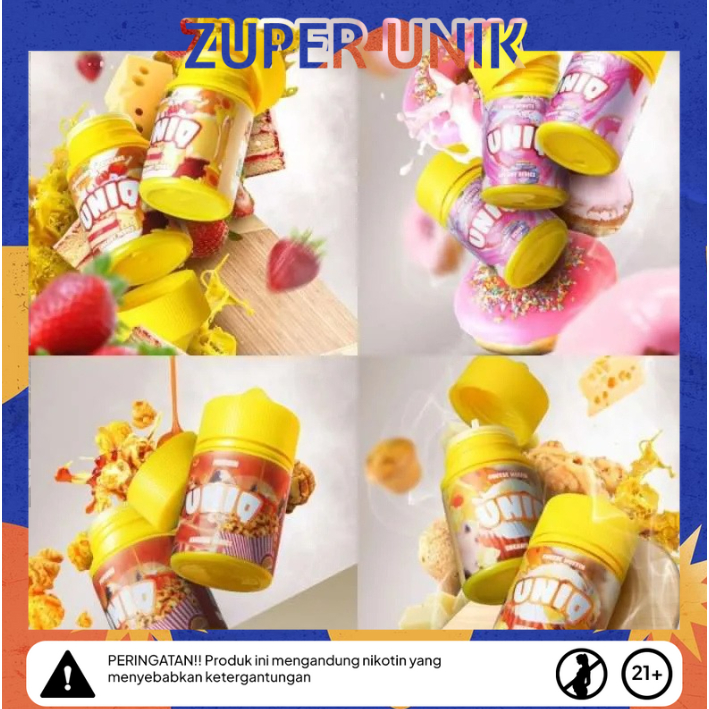 UNIQ SERIES CREAMY LIQUID FREEBASE 60ML AUTHENTIC