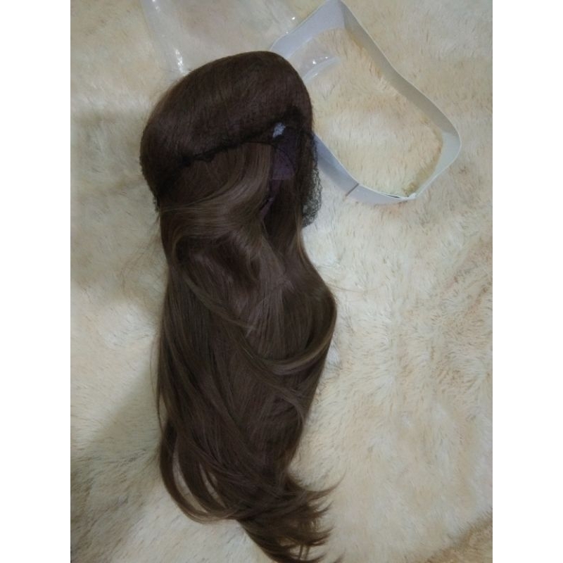 WIG FULL KEPALA WARNA HONEY FLEX PRELOVED