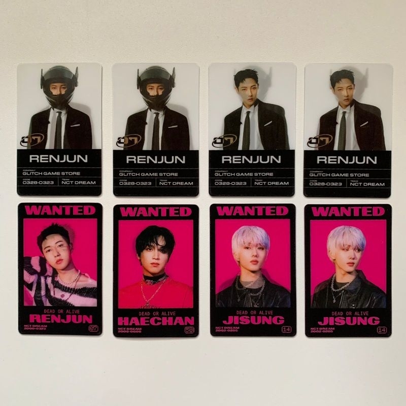 nct dream glitch mode lenticular lenti pc photocard renjun haechan jisung