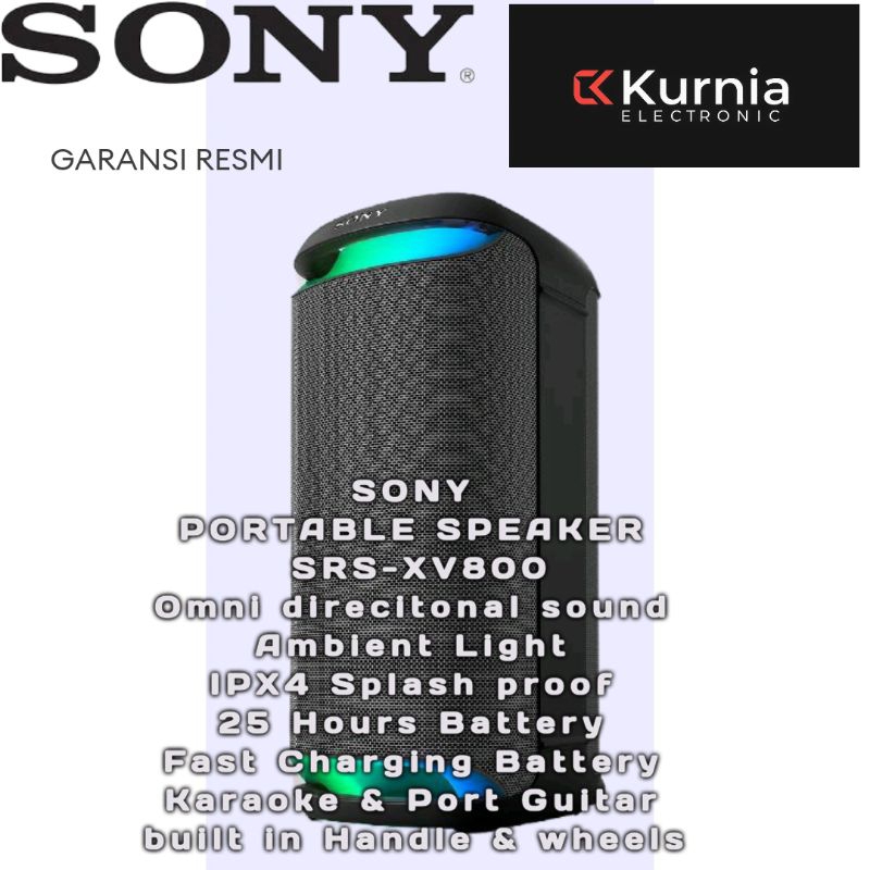 SONY SRS-XV800 / SRS  XV800 PORTABLE SPEAKER
