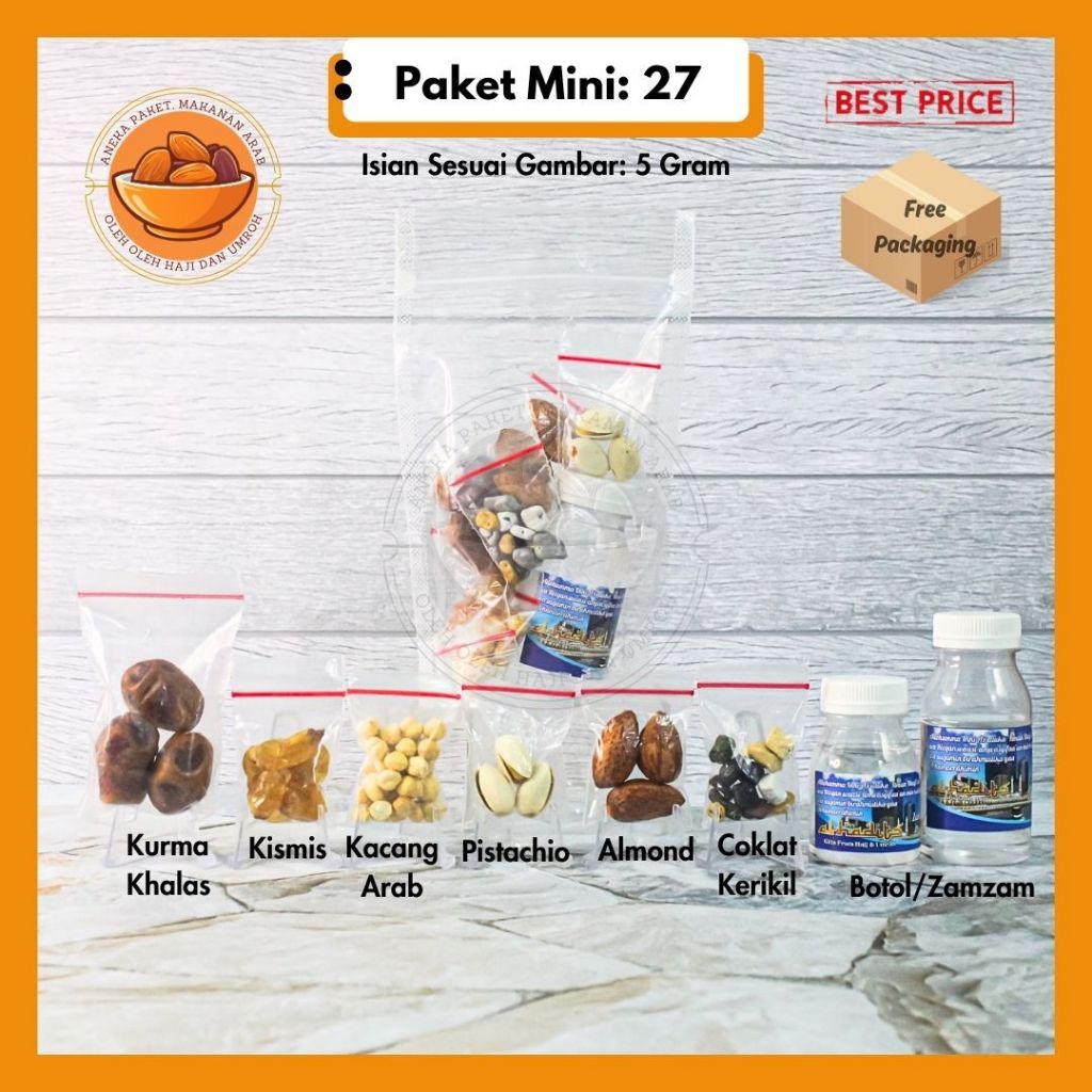 

Paket Oleh Oleh Haji Murah dan Lengkap / Souvenir Haji dan Umroh / Aneka Kacang Arab / Aneka coklat arab