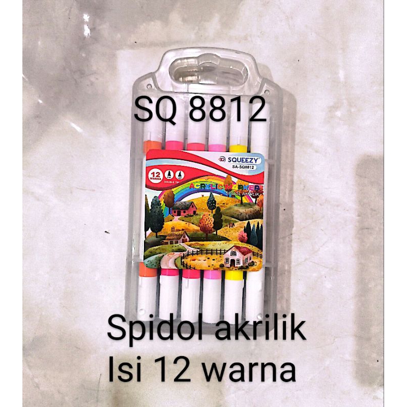 

spidol warna isi 12 warna Baoke MP2945-12 ,SQ 8812 ,SQ 7712 spidol akrilik