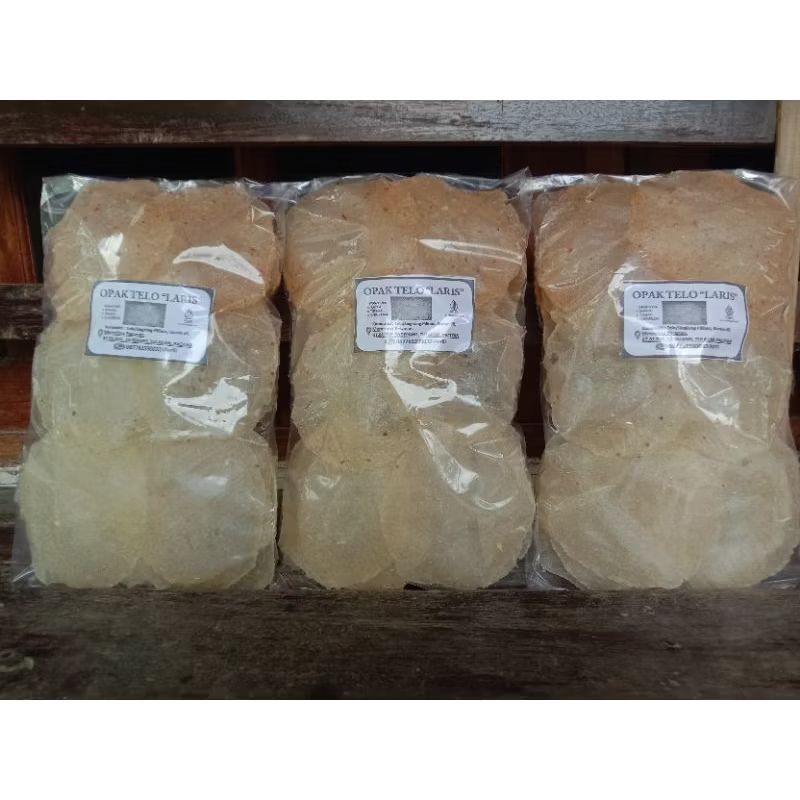 

opak telo/krupuk singkong/sermier