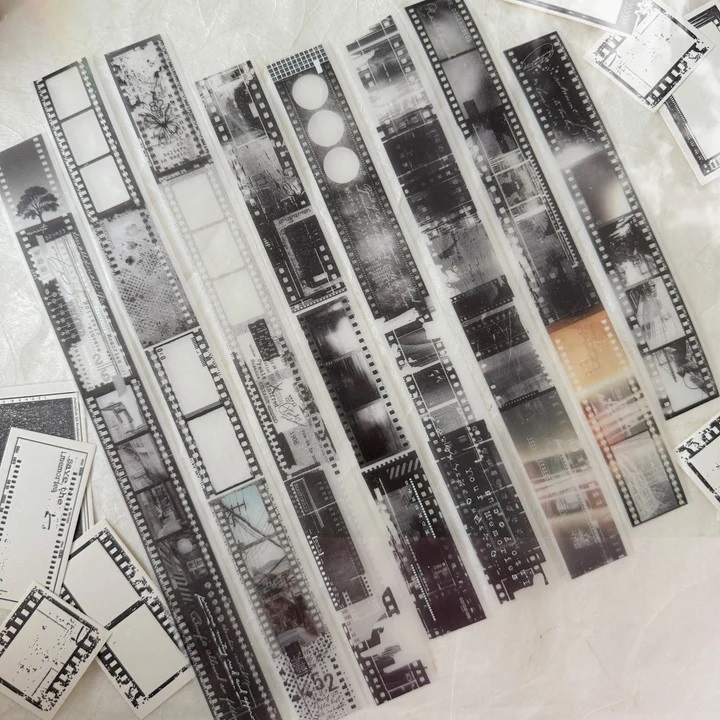 

Journal Pages Eternal Silhouettes & Celluloid Memories Pet Tape Sticker Sample