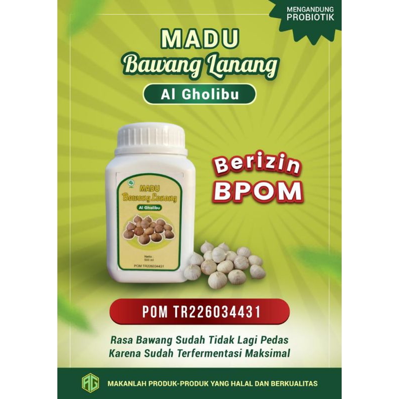 Madu Bawang Lanang Tunggal Original Al Gholibu Madu Kolesterol Hipertensi Asam Urat