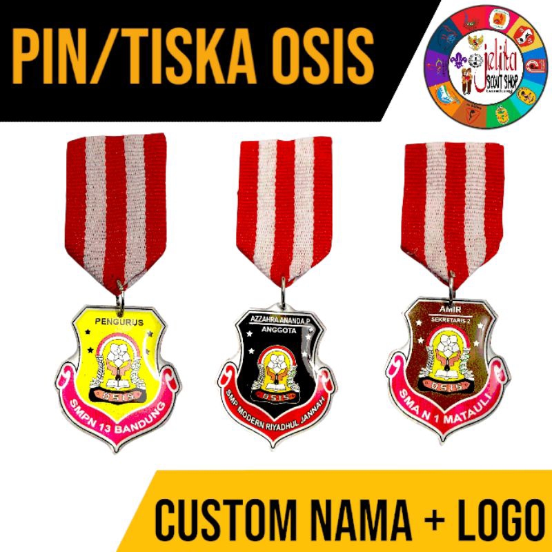 PIN OSIS CUSTOM, COCOK UNTUK PEMBINA / PENEGAK / PENGGALANG/ SMP / SMA/ UMUM