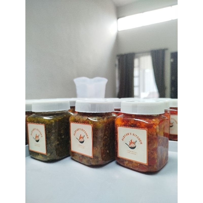 

Sambal Bawang Cumi Asin/ Sambal Teri cabe ijo/ sambal rebon 200ml
