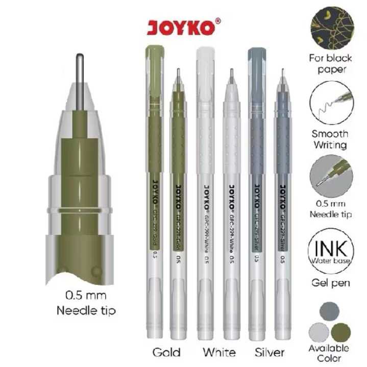 

( 1 PACK ) Color Gel Pen Pulpen Pena Joyko GPC-299 Premium Color 0.5 mm 1 PACK ISI 12 BIJI