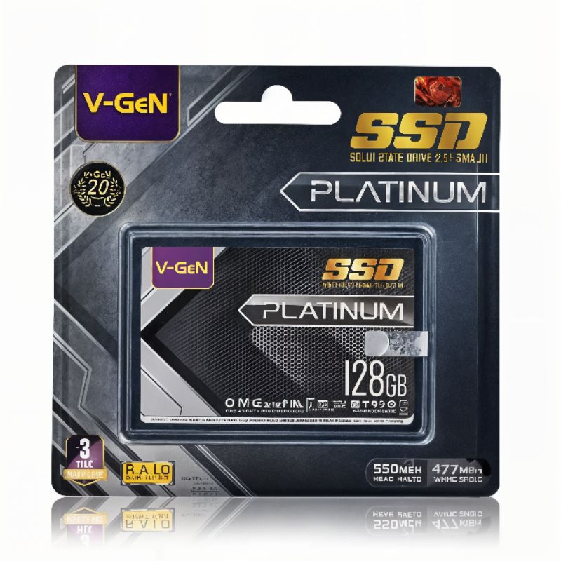 V-GeN SSD Platinum 128GB SATA 3 / 550Mbps SSD 128GB
