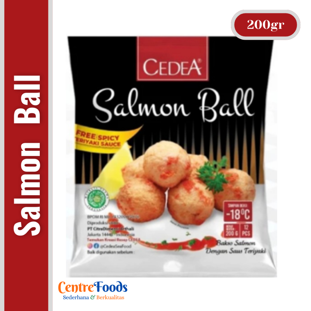 

Baso Ikan Salmon - Salmon Ball Cedea | 200gr [ Harga Per BKS ]