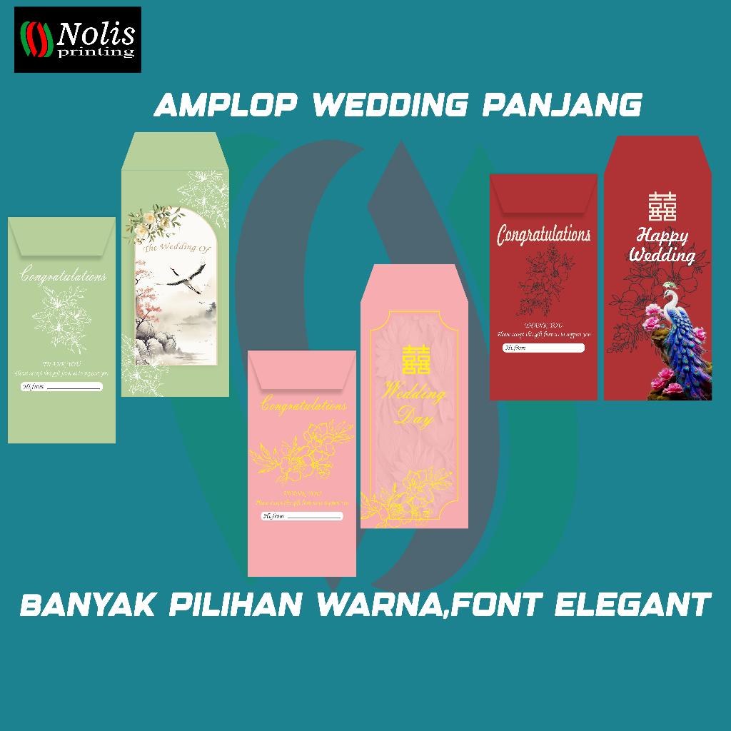 

AMPLOP HAPPPY WEDDING PANJANG CUSTOM/NAMA
