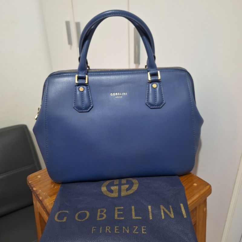 Preloved Tas Gobelini Firenze Kulit Asli Hand Bag Sling Bag Selempang