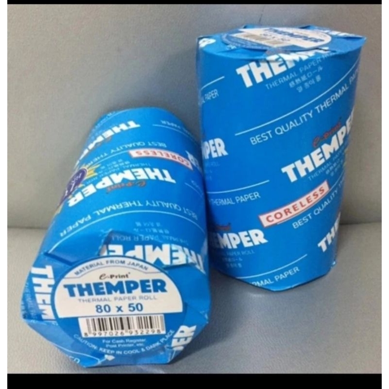 

Kertas Kasir 80x50 kertas thermal paper THEMPER e-print 80x50 mm