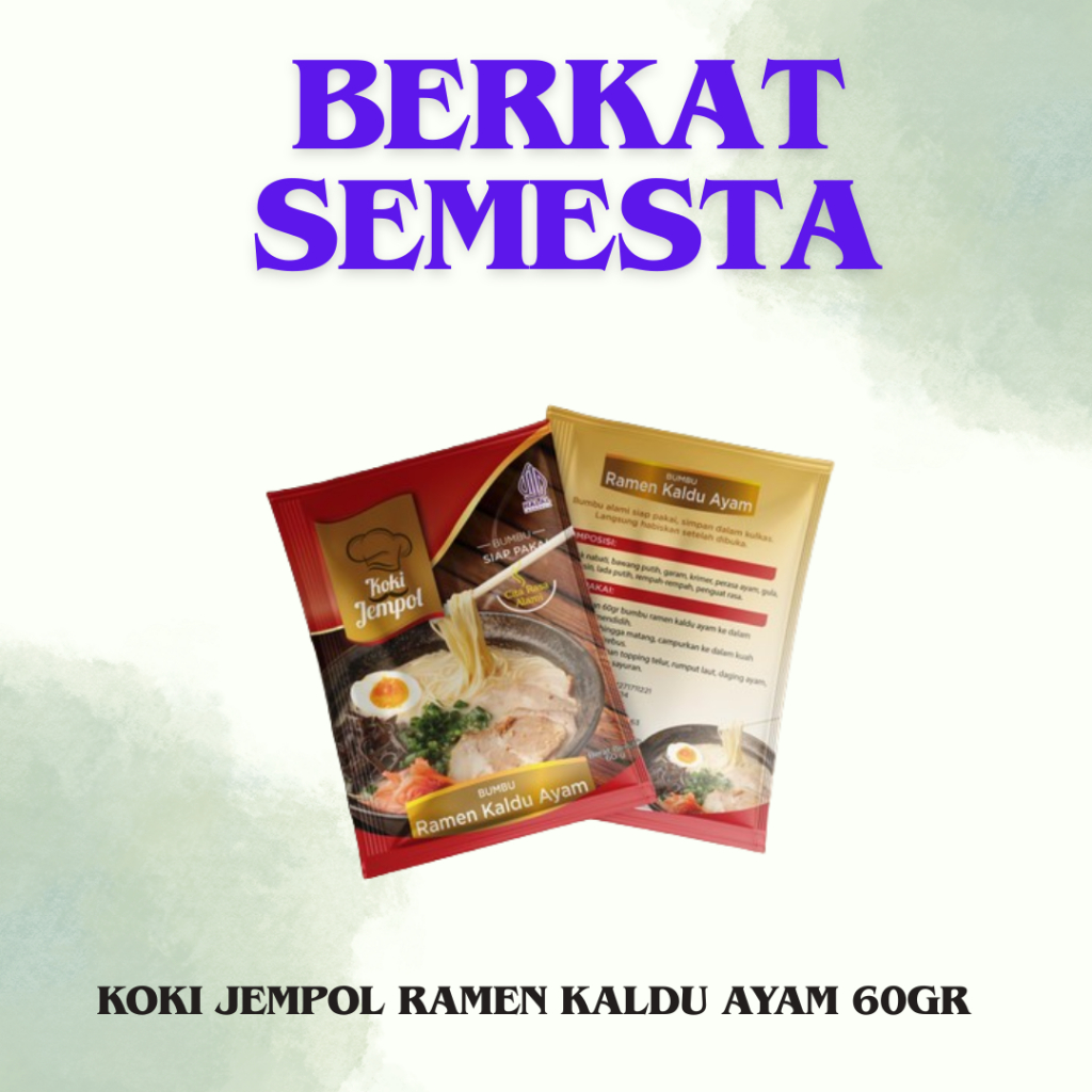 

Koki Jempol Bumbu Ramen Kaldu Ayam 60 gr