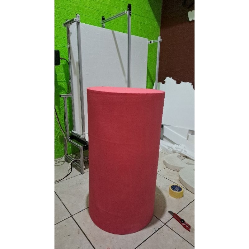tabung styrofoam / styrofoam tabung / gabus bulat