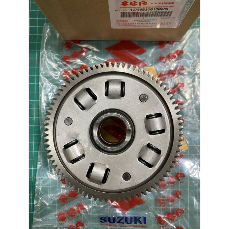 rumah house kopling rumah kampas kopling gear assy primary primer shogun 125 jumlah gear(gigi 77)