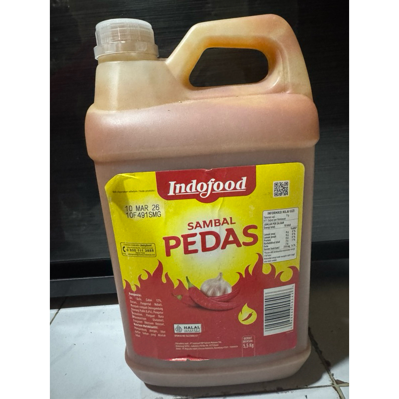 

Sambal Pedas Indofood Jerigen 5,5 KG