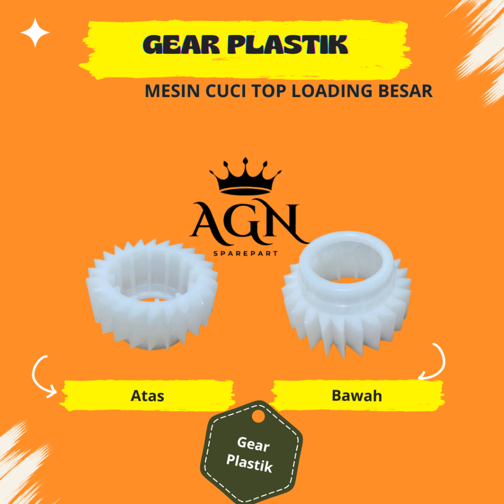 GEAR GIGI GEARBOX PLASTIK MESIN CUCI 1 TABUNG BESAR