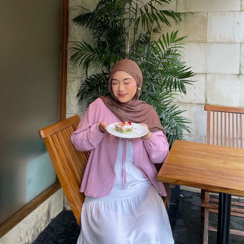 FORFELO - Millie Outer / Outer Wanita / Outer Tali / Cardigan Polos / Blouse Pita / Korean Style / O