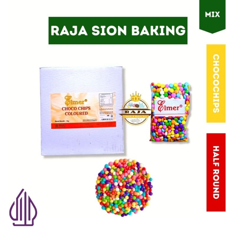 

Chocochips Rainbow Elmer 500gr / Choco Chips Warna