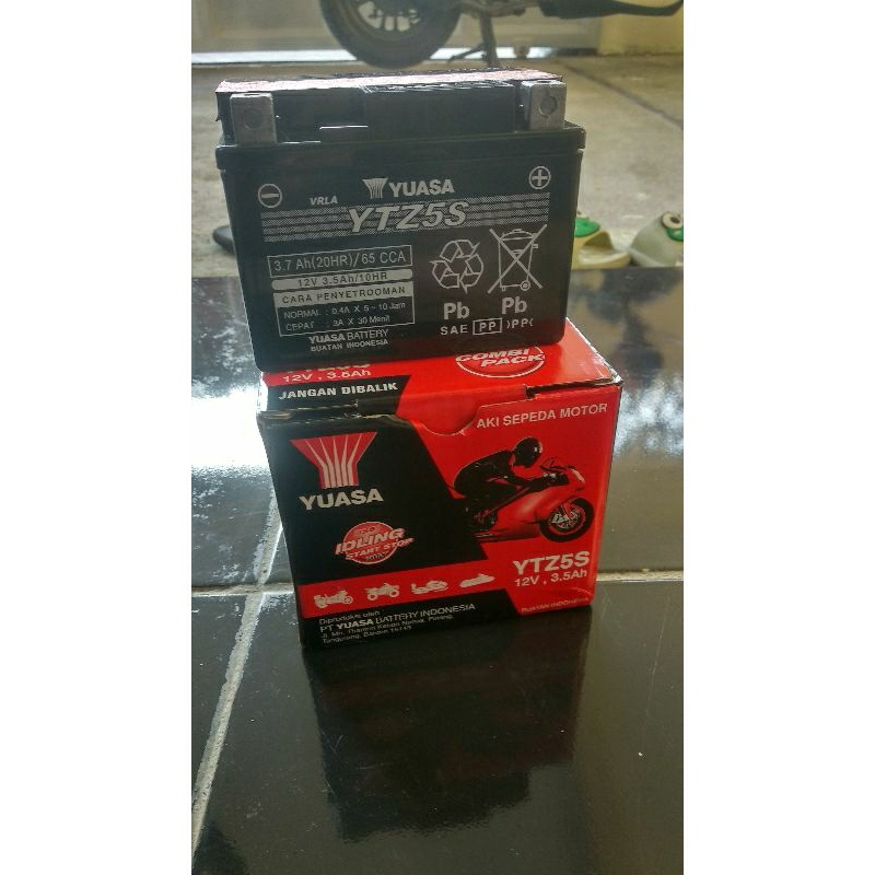 Aki kering yuasa ytz5 Aki Beat Aki Vario Aki scoopy Aki supra 125 Aki Kharisma