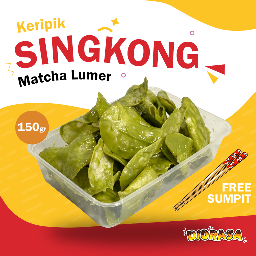

KERIPIK SINGKONG LUMER 175 GRAM MATCHA COKLAT