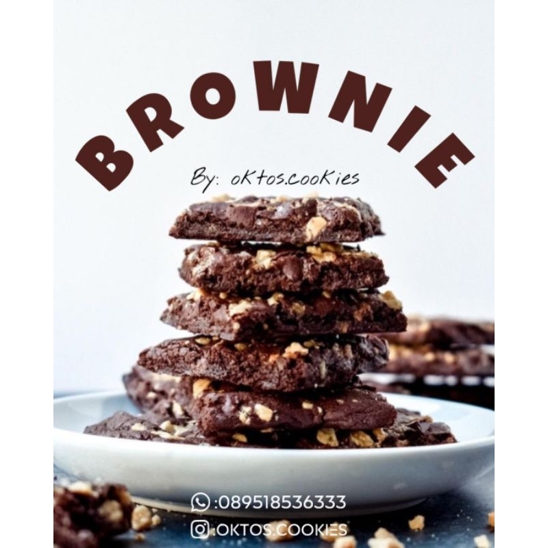 

Brownies crispy topping keju, kacang almond, kacang tanag, chcoco chips