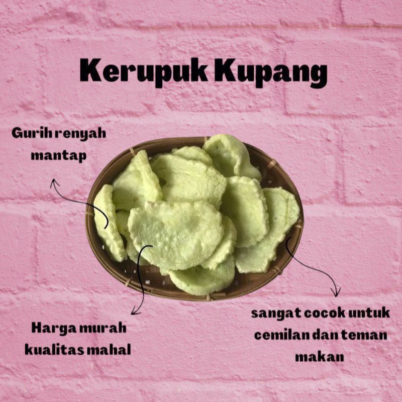 

KERUPUK KUPANG KHAS KENJERAN 500gram - 1KG