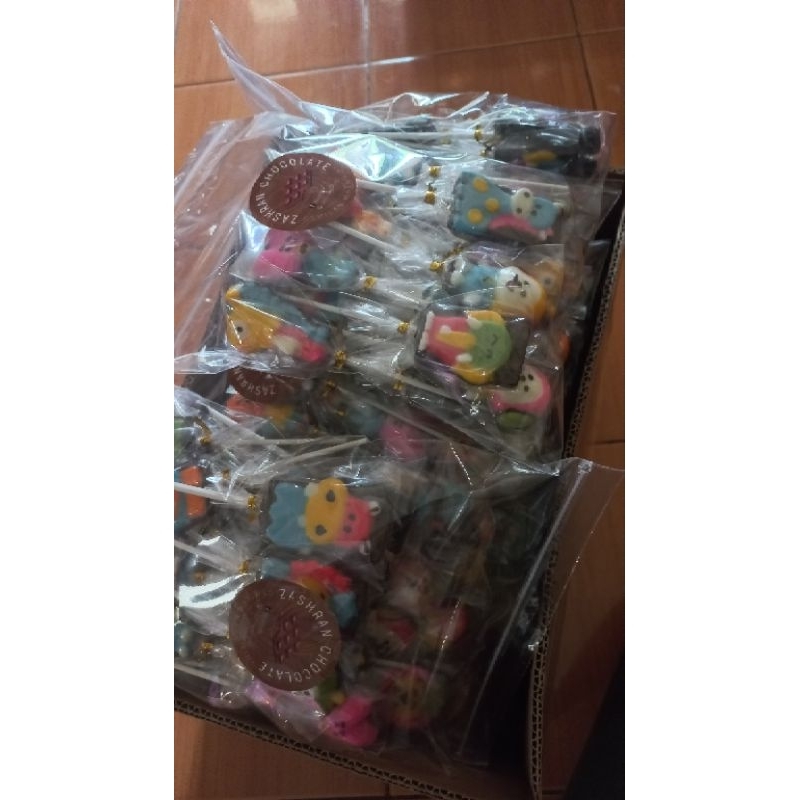 

coklat karakter pouch isi 15