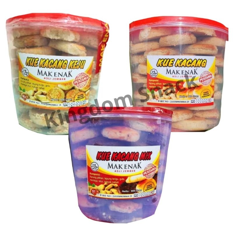 

Kue Kacang Mak Enak asli Jember (900 Gram)