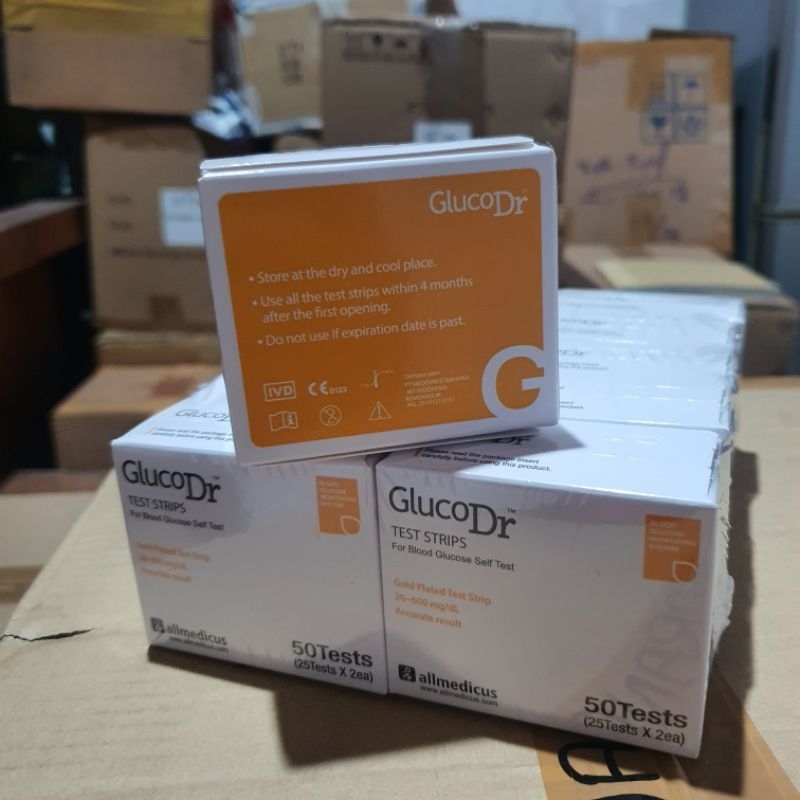 GLUCO DR Strip Gula Gluco DR Bio Sensor / Strip Refil Tes Gula Gluco Dr Bio Sensor