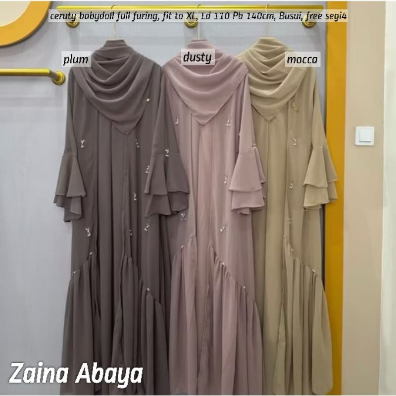 READY ZAINA ABAYA | NAZIRA ABAYA CERUTY BABYDOLL