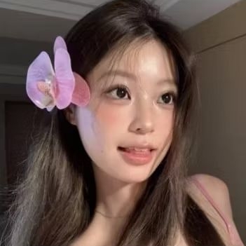 Jepit Rambut JP1989 Fashion Wanita kepala Bunga Anggrek Cantik Flowers Hair Clip Latex