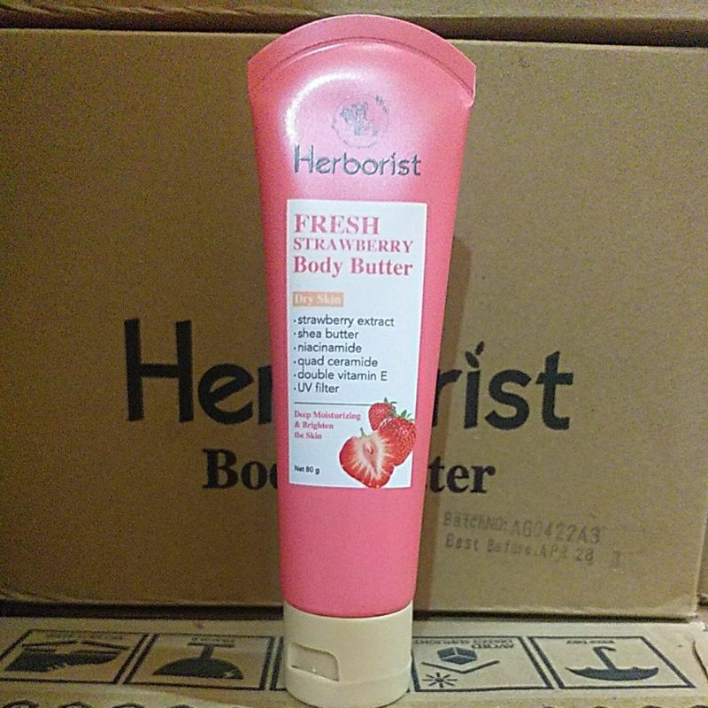 Herborist Body Butter Fresh Strawberry 80 gram