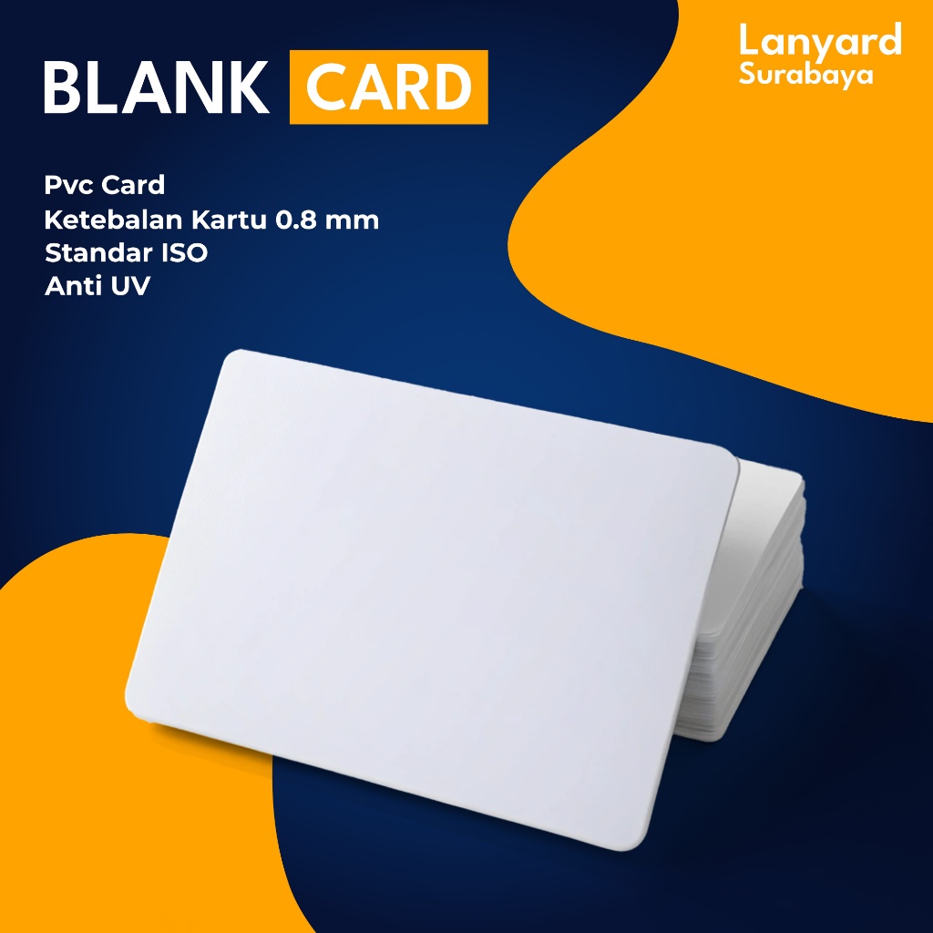 

Blank Card Kartu polos Thermal PVC Card 0.8mm Polos Standar ISO