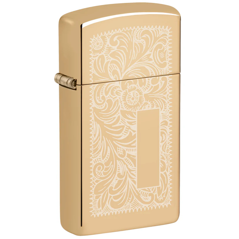 Zippo 1652B Venetian Slim High Polish Brass