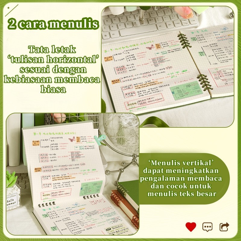 

[Whispers] Binder 360 Derajat Notebook B5 Binder Notebook B5 Buku Tulis Sekolah Lucu Buku Notebook