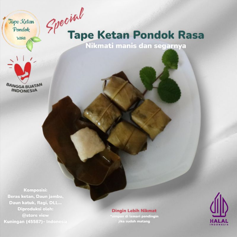 

@store view Tape Ketan Pondok Rasa isi 10 fresh & Nikmat