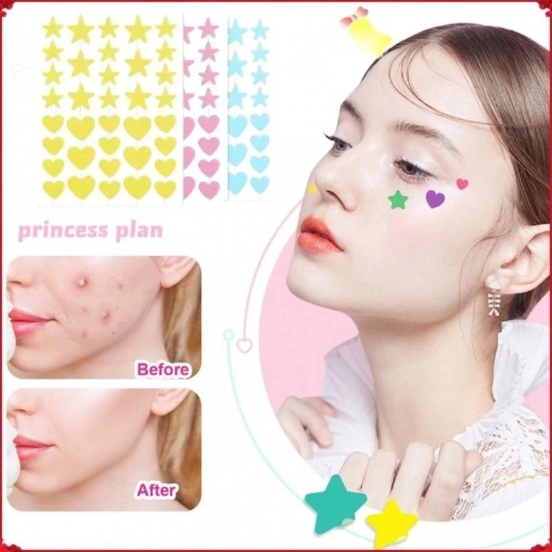 Acne Patch Stikerjerawat Colorful Hydrocolloid Acne Pimple Patch 36 pcs