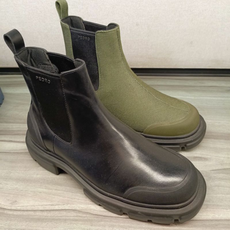 380014 Sepatu Boots Pria Pedro Leather Original