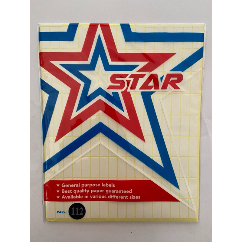 

kertas label / kertas sticker 1 renceng isi 10 lembar