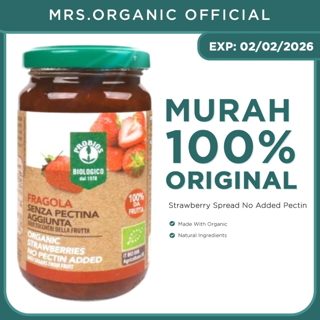 

Probios Strawberry Spread No Added Pectin 220 Gr