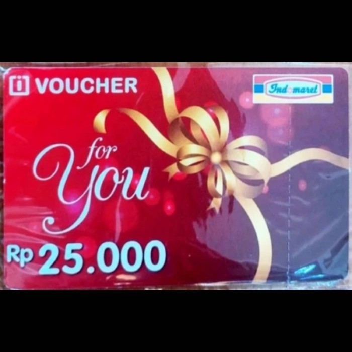 Voucher Belanja Indomaret 25.000