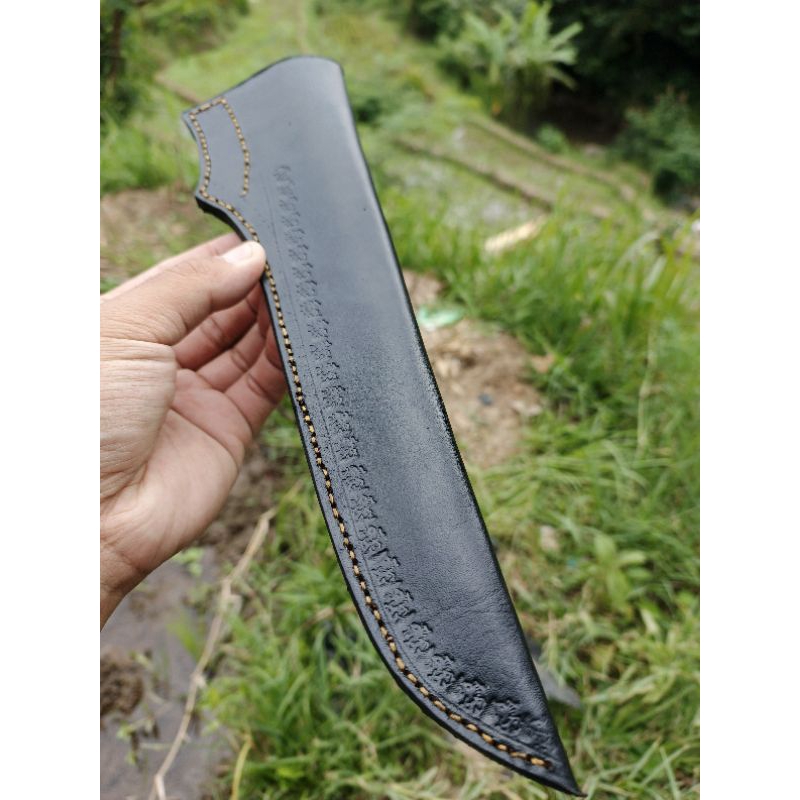 SARUNG KULIT BUAT PISAU STREIGH PANJANG 20 CMAN