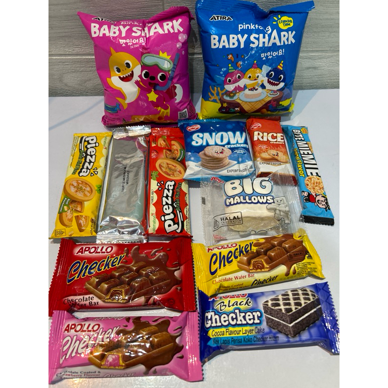 

MAO - Baby shark chiki, Piezza, Big mallow, Naraya snow&rice, Bite mie, Apollo checker (ecer)