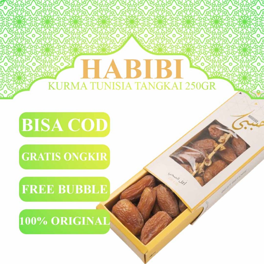 

Kurma Tunisia Tangkai Premium HABIBI 250Gr