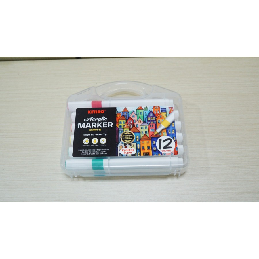 

Kenko Acrylic Marker 12pcs single tip ACM01-02