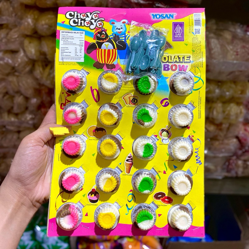 

Choyo Choyo Yosan Chocolate Rainbow 20pcs Coklat Camilan Cokelat Jadoel