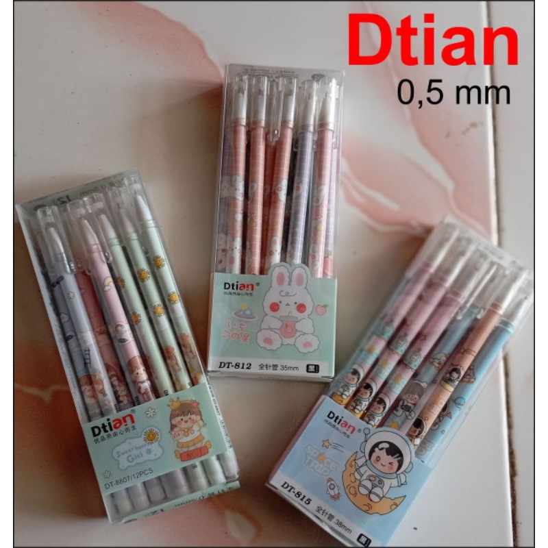 

Pulpen Gel Dtian 0.5 mm - Desain Karakter Lucu | Tinta Hitam
